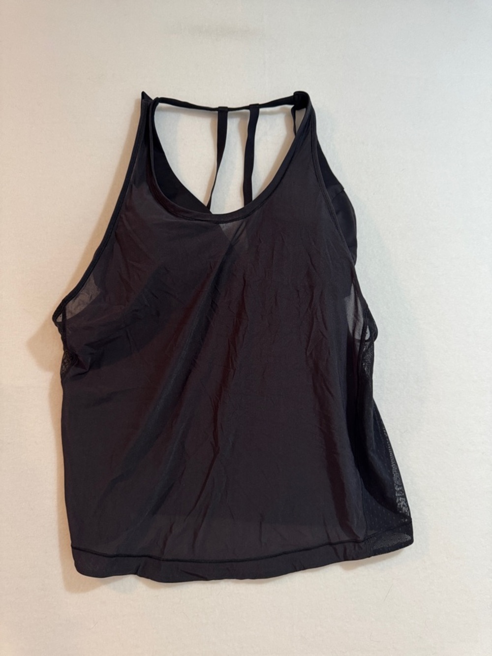 lululemon athletica Black Performance Mesh Tank